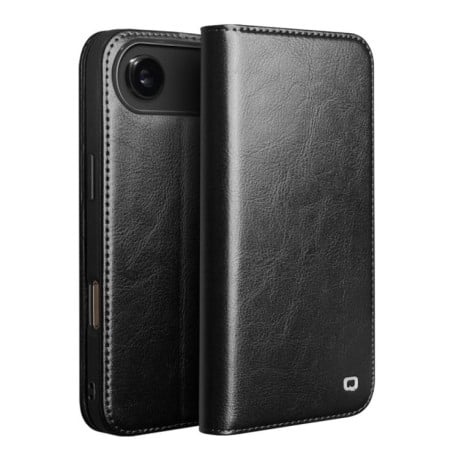 Чехол-книжка QIALINO Classic с натуральной кожи для iPhone Air - черный