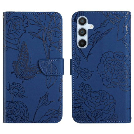 Чохол-книжка Skin Feel Butterfly Embossed  для Samsung Galaxy A56 5G - синій