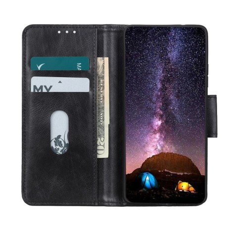 Чохол-книжка Mirren Crazy Horse Texture Samsung Galaxy S22 Ultra 5G - чорний