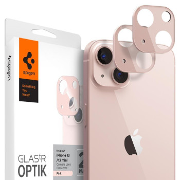 Комплект защитных стекол 2шт на камеру Spigen Optik.Tr Camera Lens для iPhone 13 Mini/13 - Pink