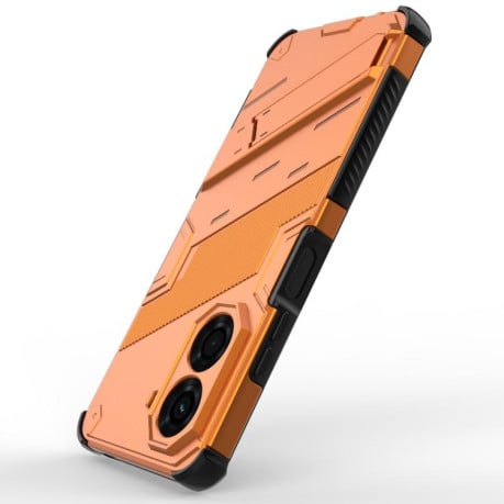 Противоударный чехол Punk Armor для Xiaomi Redmi A5 4G 171.1mm / Poco C71 5G - оранжевый