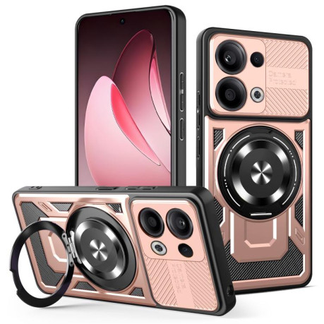 Ударозахисний чохол Armor Rotating Holder MagSafe на OPPO Reno13 5G - золото