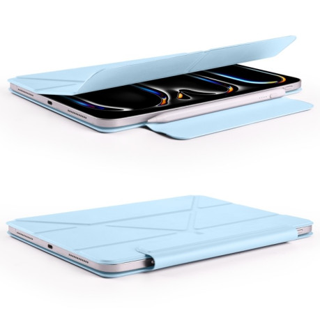 Чехол-книжка Fixed Buckle Magnetic Demation Leather для iPad Pro 13 2024 - синий