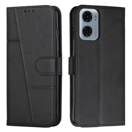 Чохол-книжка Stitching Calf Texture для Motorola Moto G05 - чорний