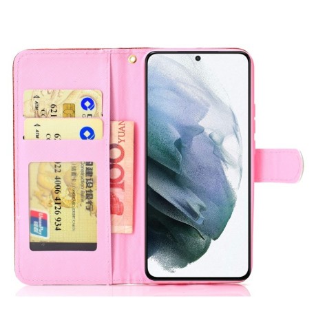 Чохол-книжка Glitter Powder Samsung Galaxy S21 FE - рожеве золото