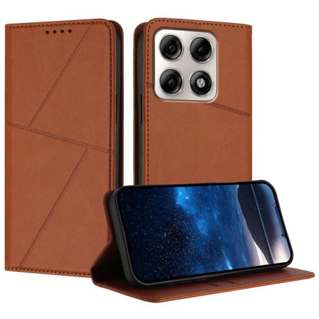 Чехол-книжка Strong Magnetic Frosted на Motorola Edge 70 Pro 5G — кофейный