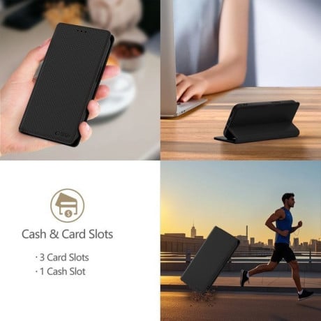 Чохол-книжка Tech-Protect Wallet для iPhone 16e - BLACK/RED