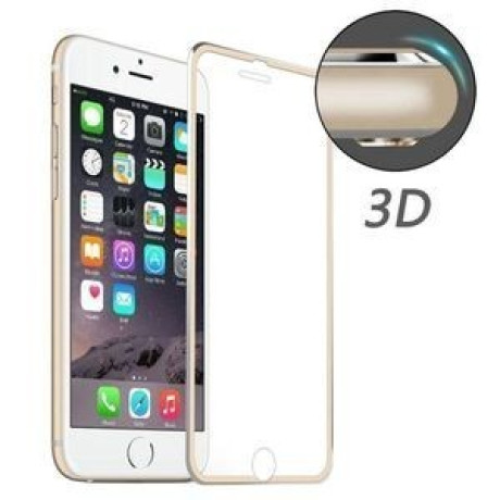 Защитное 3D Стекло на весь Экран Enkay Hat-Prince 0.26mm 9H Aluminum Alloy Gold для iPhone 7 Plus/8 Plus