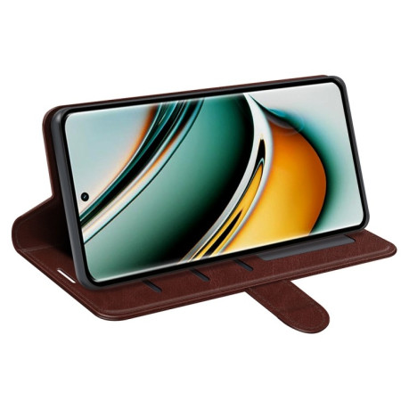 Чохол-книжка R64 Texture Single для Realme 11 Pro 5G/11 Pro+ 5G - коричневий