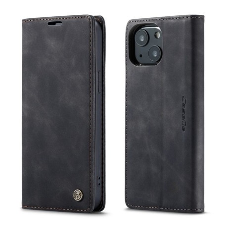 Кожаный чехол CaseMe-013 Multifunctional на iPhone 13 - черный