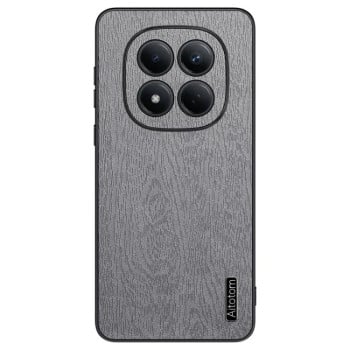 Чохол Tree Bark Leather Shockproof для Redmi Note 15 Pro 4G Global 163.2mm — сірий
