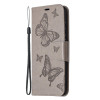 Чохол-книжка Butterflies Pattern Samsung Galaxy S20 FE - сірий