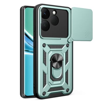 Противоударный чехол Sliding Camshield на Realme 15T 5G — мятный