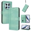 Чехол-книжка Line Splicing эко-кожа Ретро на Xiaomi Redmi Note 15 4G / 5G /Poco M8  — мятный