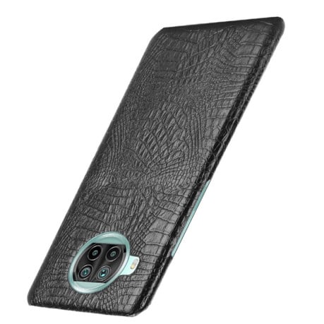Ударопрочный чехол Crocodile Texture на Xiaomi Mi 10T Lite - черный