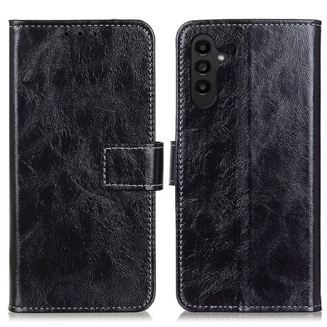 Чохол-книжка Magnetic Retro Crazy Horse Texture на Samsung Galaxy A14 5G - чорний