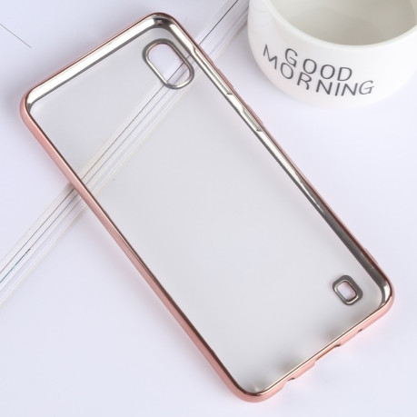 Ультратонкий силіконовий чохол Electroplating Soft Samsung Galaxy A10-рожеве золото