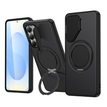 Чохол Escase ShellGod з магнітним кільцем і захистом камери на Samsung Galaxy A57 5G — чорний