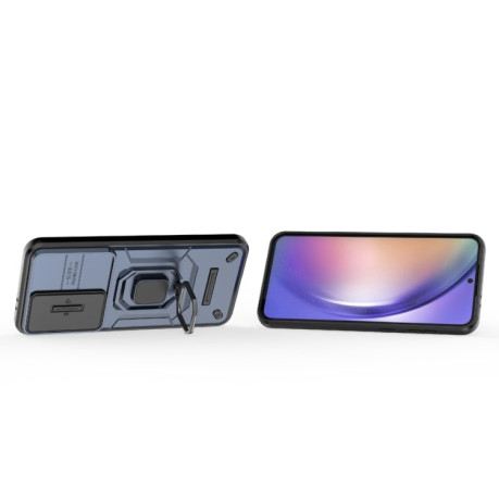 Протиударний чохол Sliding Camshield  для Samsung Galaxy A56 5G - синій