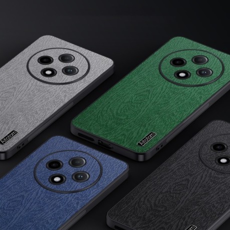 Чохол Tree Bark Leather Shockproof для OPPO A3 Pro - черный