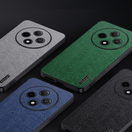 Чохол Tree Bark Leather Shockproof для OPPO A3 Pro - синий