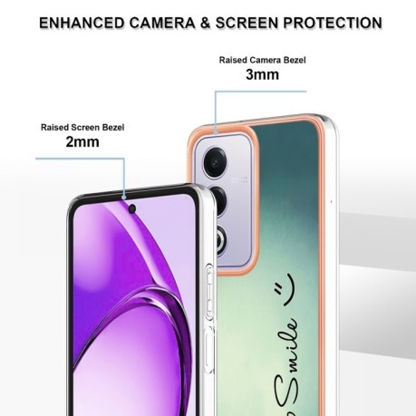 Протиударний чохол Electroplating IMD для OPPO A80 5G/A3 Pro Global - Smile