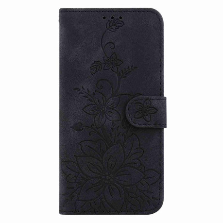 Чехол-книжка Lily Embossed Leather для Samsung Galaxy A05s - черный
