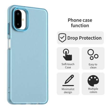 Противоударный чехол Candy Series для Samsung Galaxy F06 5G / M06 5G - синий