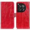 Шкіряний чохол Retro Crazy Horse Texture на OnePlus 12 - червоний