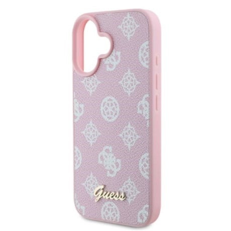 Оригінальний чохол Guess  Peony Script MagSafe для iPhone 16 - Pink