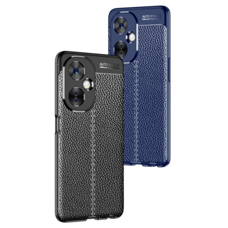 Протиударний чохол Litchi Texture на OnePlus Nord N30/CE 3 Lite -синий