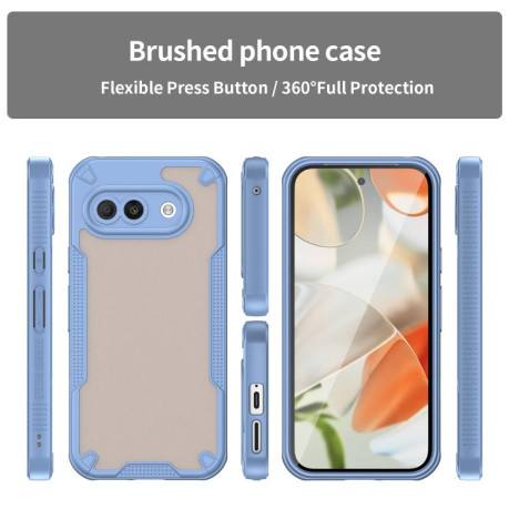 Протиударний чохол Armor Glaze PC Hybrid для Google Pixel 9a - синій