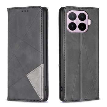 Чохол-книжка Rhombus Texture на Xiaomi 17T 5G — чорний