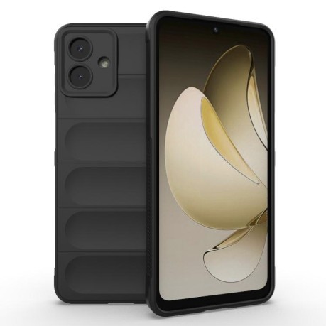 Силиконовый чехол Magic Flannel для Samsung Galaxy A07 4G - черный
