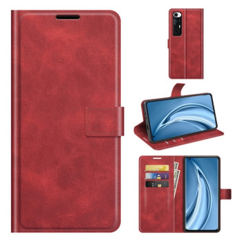 Чохол-книжка Retro Calf Pattern Buckle для Xiaomi Mi 10S - червоний