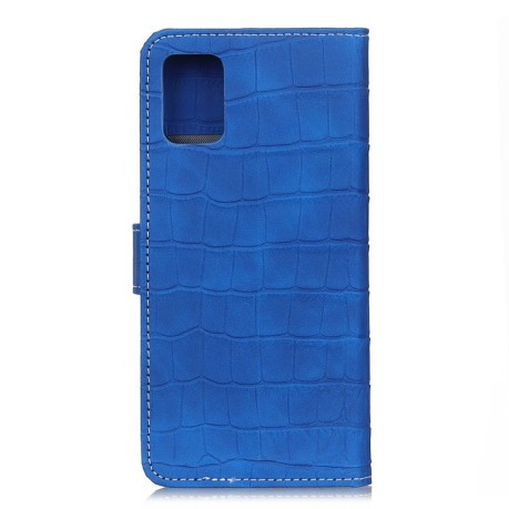 Чохол-книга Magnetic Crocodile Texture на Samsung Galaxy A41- синій