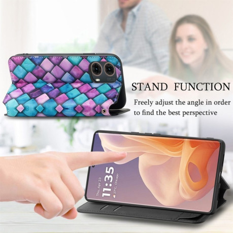 Чохол-книжка Solid Color Colorful на Motorola Moto G85 - Cube