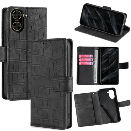 Чехол-книжка Skin Feel Crocodile Texture для Xiaomi Redmi A5 4G 171.7mm - черный
