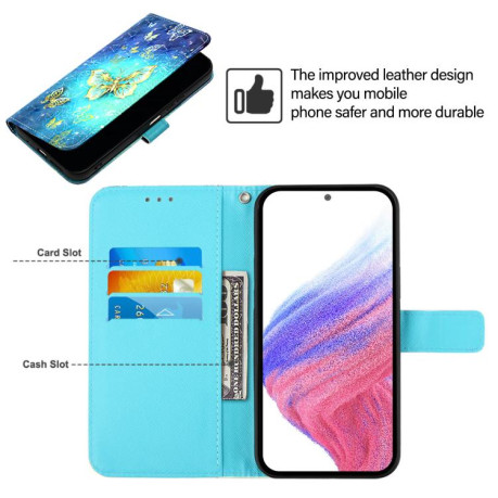 Чехол-книжка 3D Painting для Realme 14 Pro+ 5G - Butterfly