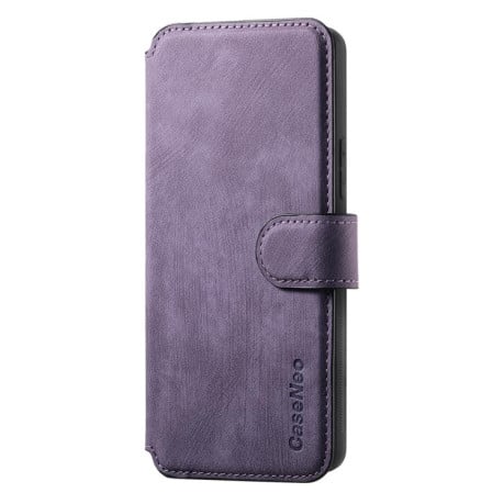 Чохол-книжка CaseNeo з MagSafe із захистом від сканування RFID у стилі Retro на Samsung Galaxy A17 4G/5G - фіолетовий