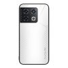 Скляний чохол Gradient Color на OnePlus 10 Pro - білий