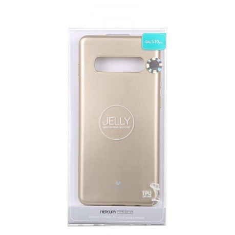 Чехол MERCURY GOOSPERY PEARL JELLY на Samsung Galaxy S10+/G975-золотой