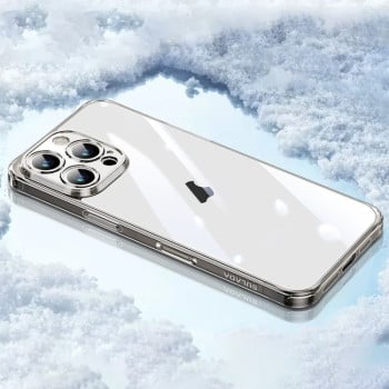 Чехол SULADA TPU Frame + Tempered Glass на iPhone 16 Pro - черный