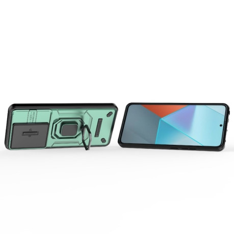 Протиударний чохол Sliding Camshield для Xiaomi Redmi Note 13 Pro 5G/Poco X6 5G - зелений