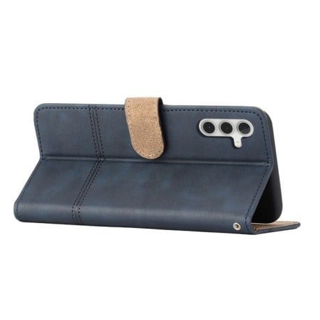 Чехол-книжка Cowhide Texture Stitching Leather на Samsung Galaxy A56 5G - синий