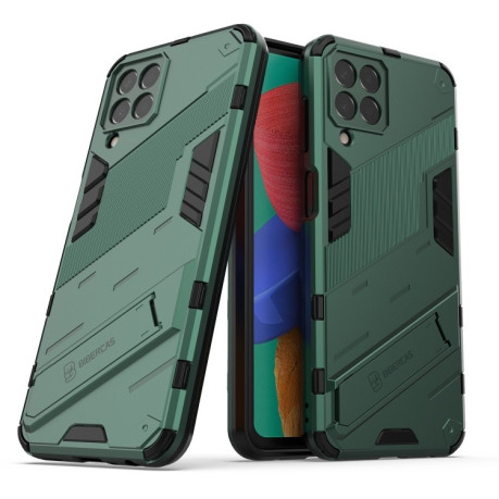Противоударный чехол Punk Armor для Samsung Galaxy M33 5G - зеленый