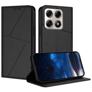 Чехол-книжка Strong Magnetic Frosted на Motorola Edge 70 Pro 5G — чёрный