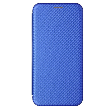 Чехол-книжка Carbon Fiber Texture на Samsung Galaxy A52/A52s - синий