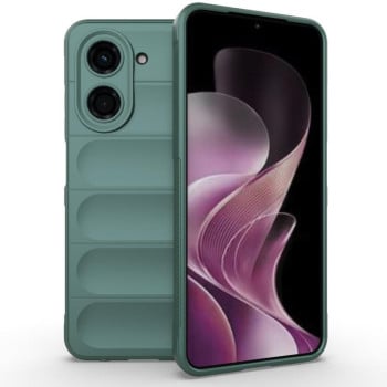 Силиконовый чехол Magic Flannel для Xiaomi Redmi A5 4G 171.7mm / Xiaomi Poco C71 4G - зеленый