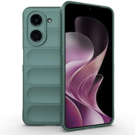 Силіконовий чохол Magic Flannel для Xiaomi Redmi A5 4G 171.7mm / Xiaomi Poco C71 4G - зелений